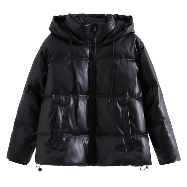 The Pelagia Long Sleeve Hooded Puffer Jacket