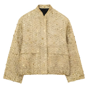 The Althea Long Sleeve Sequin Jacket