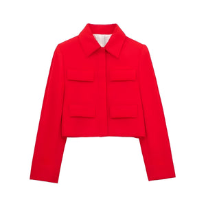 The Sybil Long Sleeve Cropped Jacket