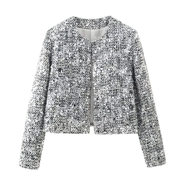 The Nerina Long Sleeve Sequin Jacket