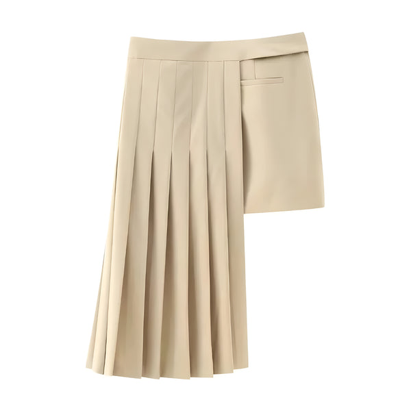 The Miko Pleated Asymmetric Skirt