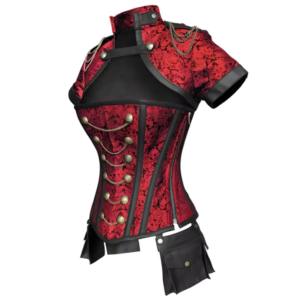 The Katana Mandarin Collar Corset Top