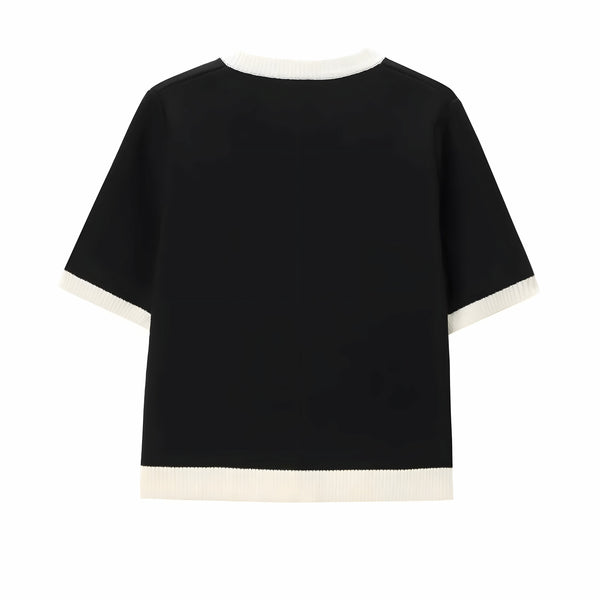 The Galatea Short Sleeve Knitted Blouse