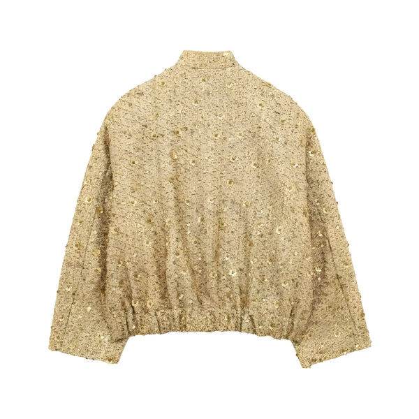 The Althea Long Sleeve Sequin Jacket