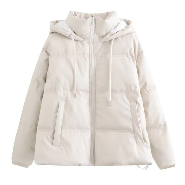 The Pelagia Long Sleeve Hooded Puffer Jacket