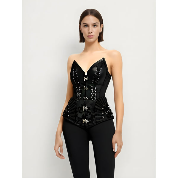 The Elara Weave Corset Top