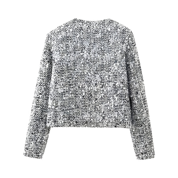 The Nerina Long Sleeve Sequin Jacket