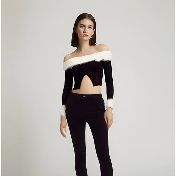 The Athena Long Sleeve Cropped Blouse