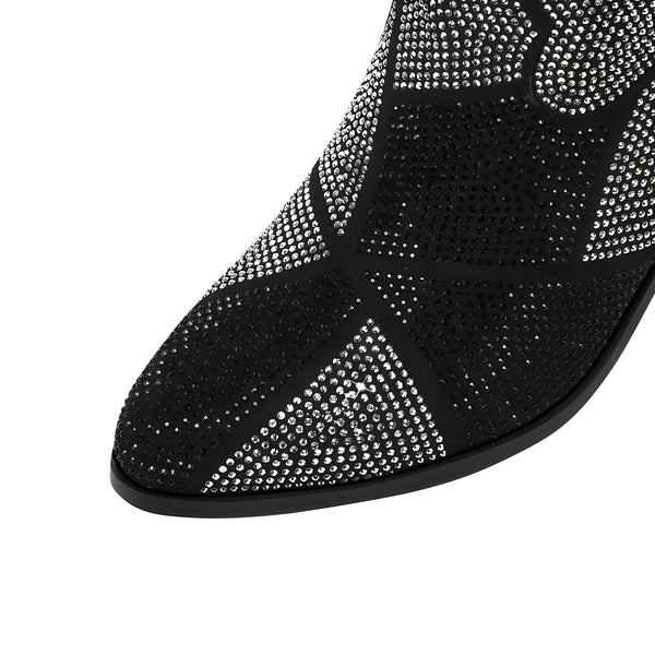 The Eowen Rhinestone High Heel Boots