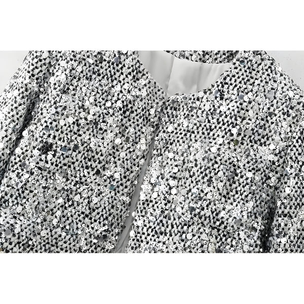 The Nerina Long Sleeve Sequin Jacket