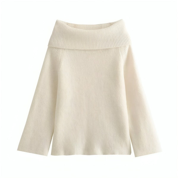 The Maris Off-Shoulder Knitted Sweater