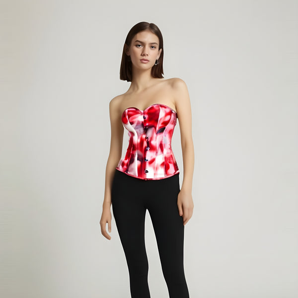 The Charis Printed Corset Top