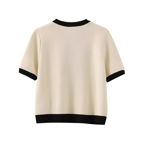 The Galatea Short Sleeve Knitted Blouse