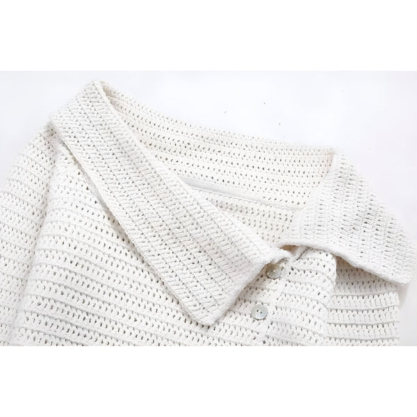 The Lavinia Off-Shoulder Knitted Sweater