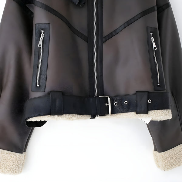 The Viviana Faux Leather Jacket