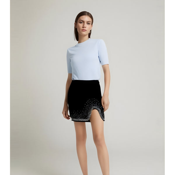 The Louise Sequin Hem Mini Skirt