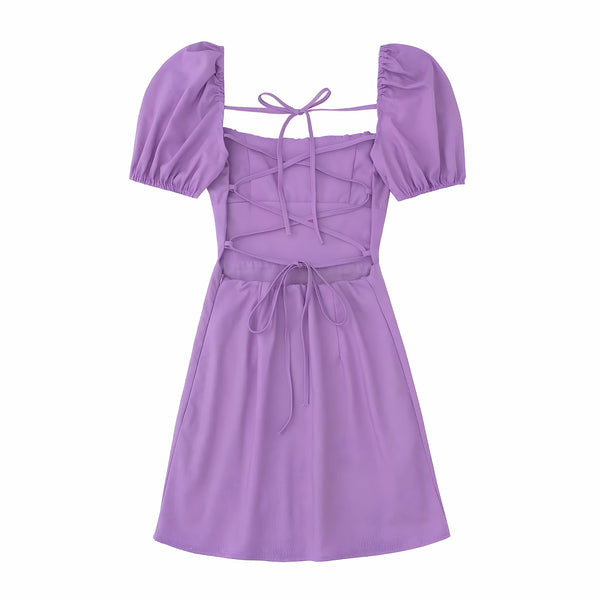 The Lucy Ruffled Sleeve Mini Dress