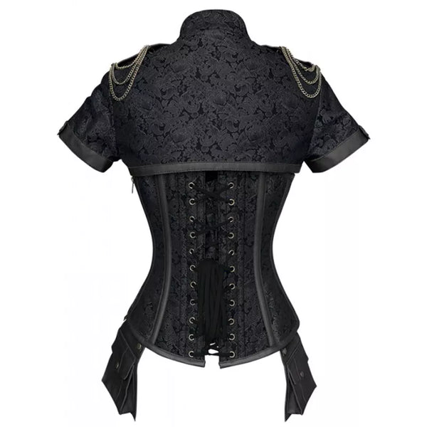 The Katana Mandarin Collar Corset Top