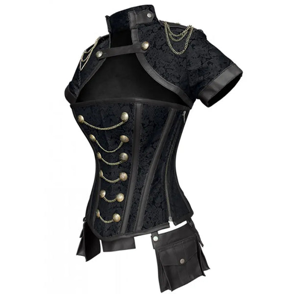 The Katana Mandarin Collar Corset Top