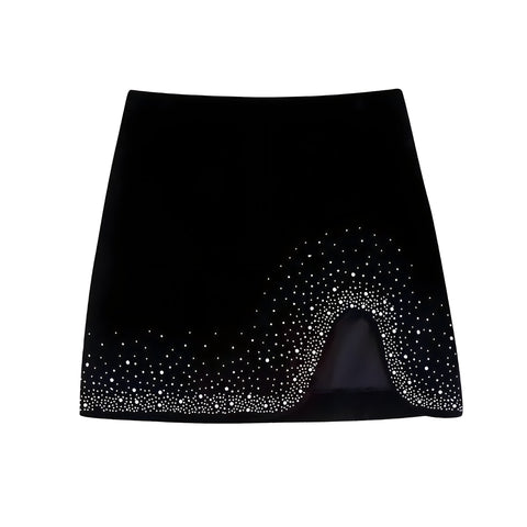 The Louise Sequin Hem Mini Skirt