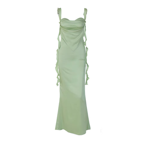 The Andromeda Sleeveless Strap Maxi Dress