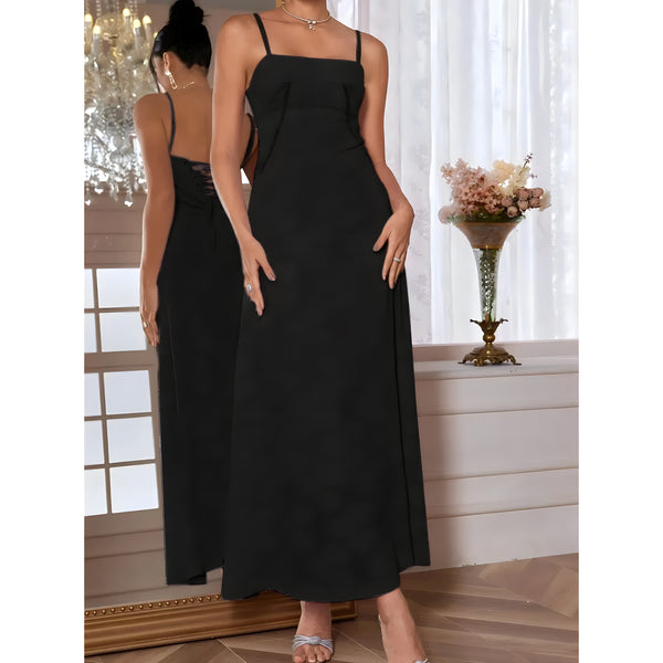 The Naomi Sleeveless Strap Maxi Dress