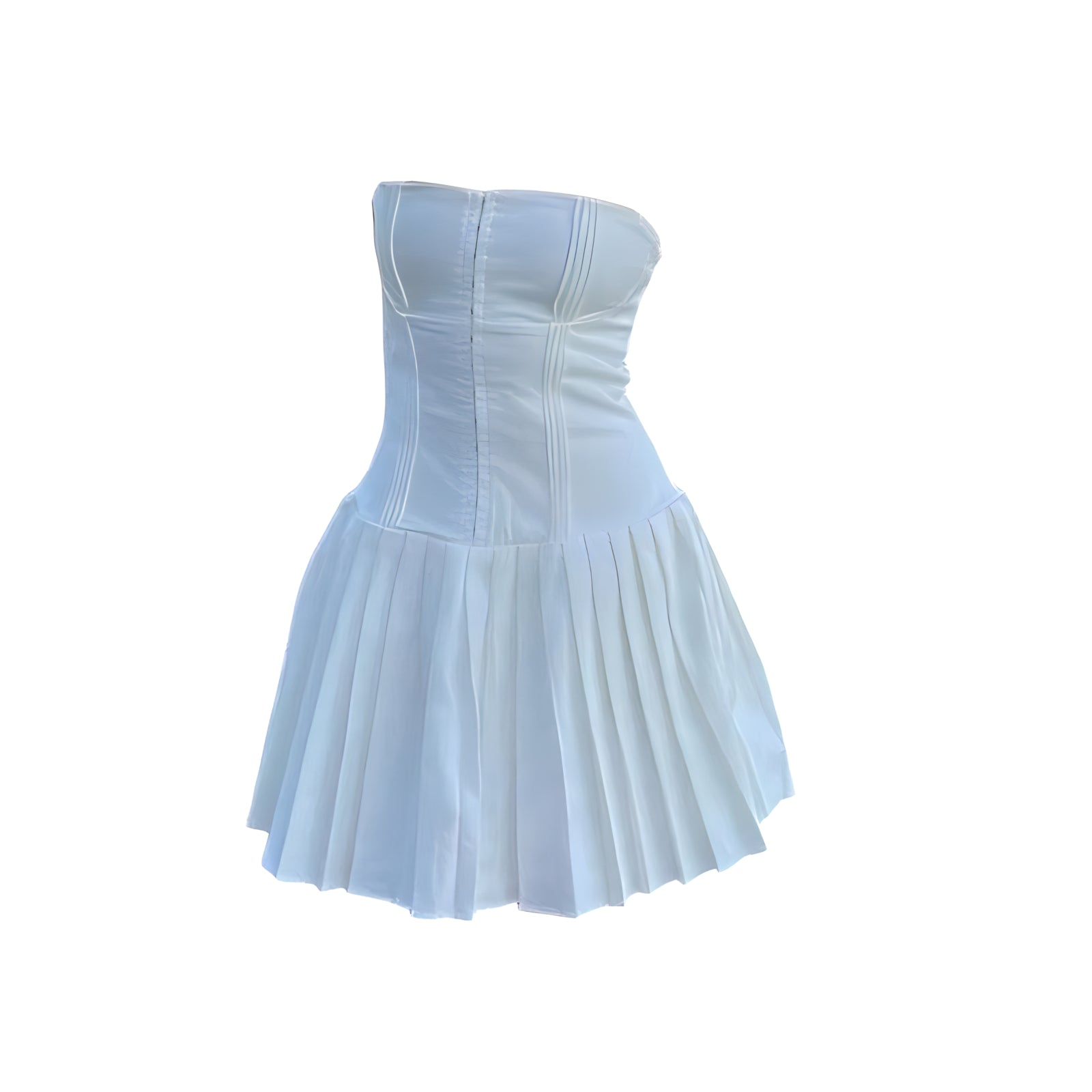 The Stella Sleeveless Pleated Mini Dress