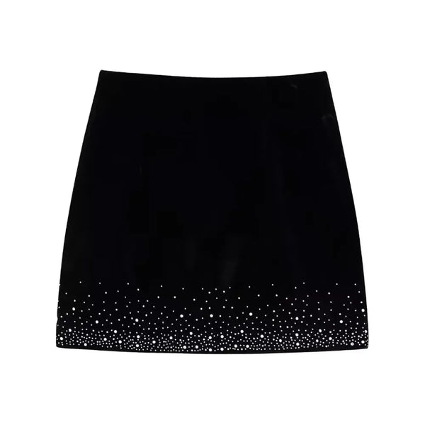 The Louise Sequin Hem Mini Skirt