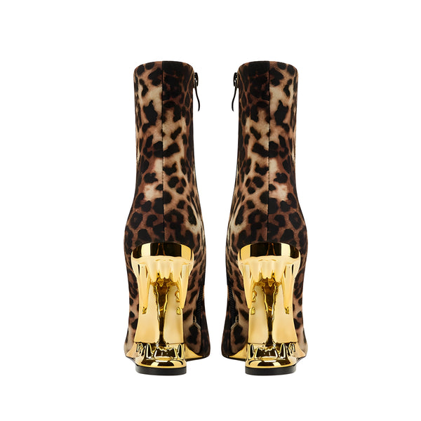 The Leopard Fang High Heel Boots