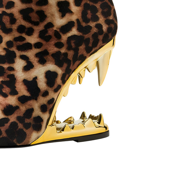 The Leopard Fang High Heel Boots