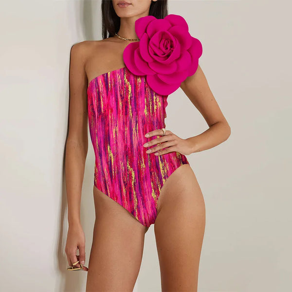 The Felicity One-Piece Bikini Bathing Suit Cover Up Set