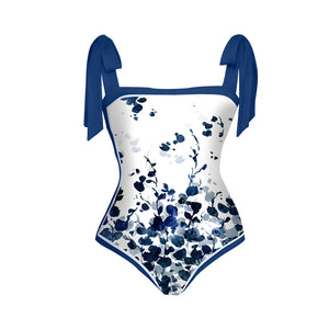 The Blue Bouquet One-Piece Bikini Bathing Suit