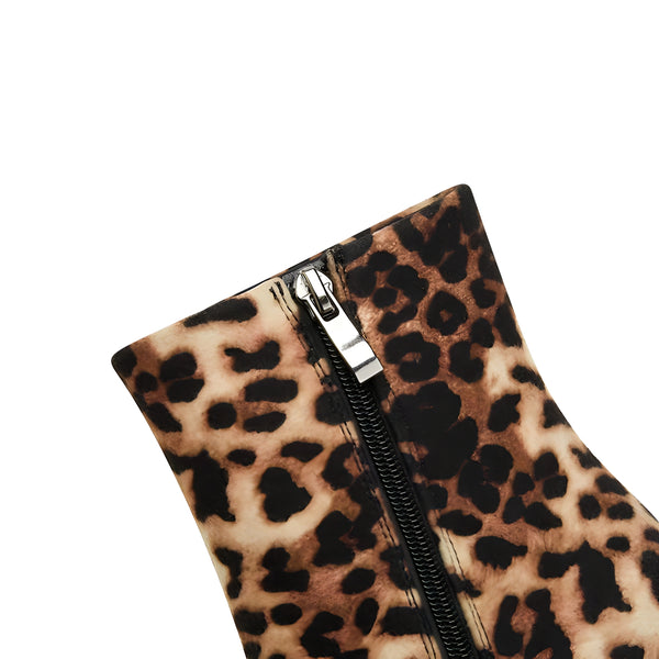 The Leopard Fang High Heel Boots