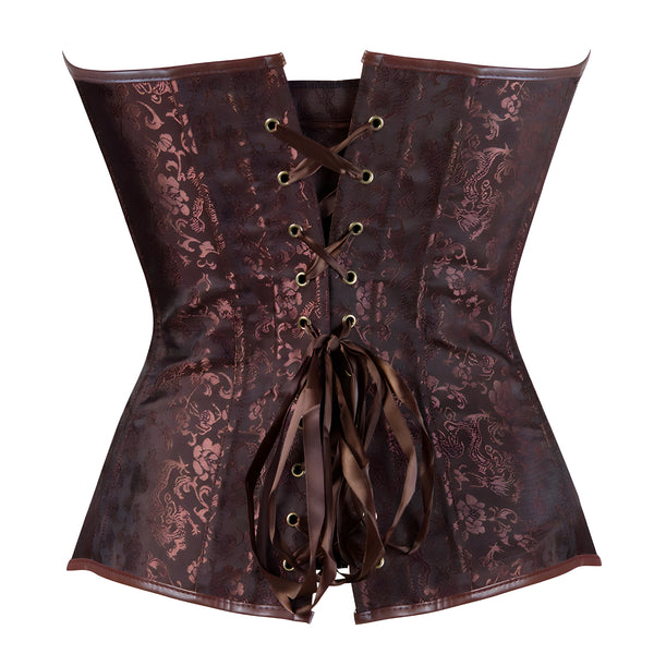 The Chestnut Bloom Zippered Corset Top