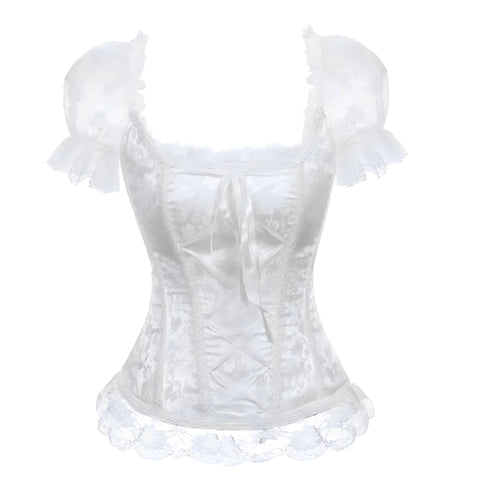 The Caprice Boning Short Sleeves Corset Top