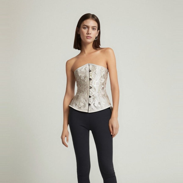 The Maura Jacquard Corset Top