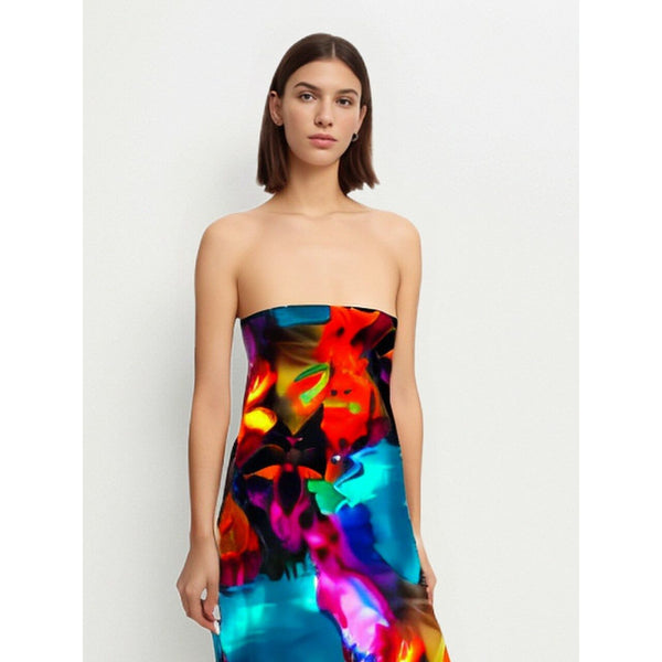 The Maura Tie Dye Body Con Midi Dress